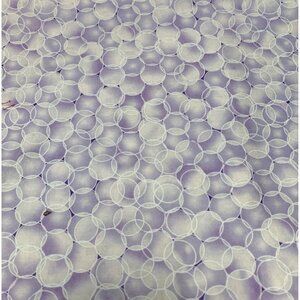 Regal By Spiegel Cotton Fabric 1/2 yard x 42" Purple White Circle Pattern Quilti